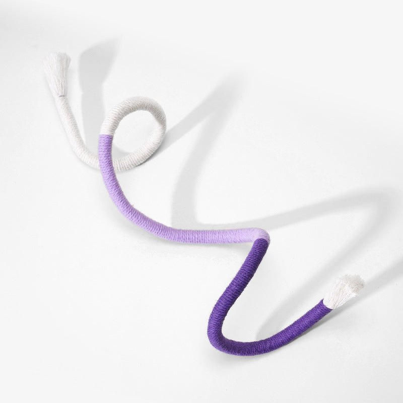 KFX-0720957 Self-Relieving Catnip Rope Toy - Cotton Thread with Vibrant Colors