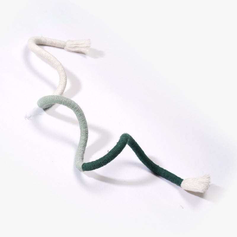 KFX-0720957 Self-Relieving Catnip Rope Toy - Cotton Thread with Vibrant Colors