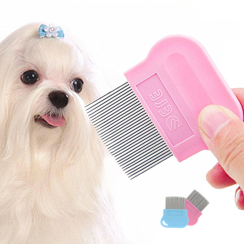 KFX-0721725 Teddy Bear Face Dog Comb for Easy Knot Removal and Fluffy Grooming