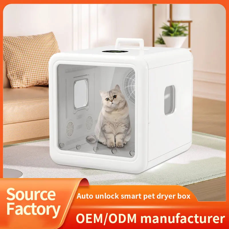 KFX-072339 Eco-Friendly 70L Pet Hair Drying Cabinet for Cats and Small Animals - Low Noise, Multiple Time Settings