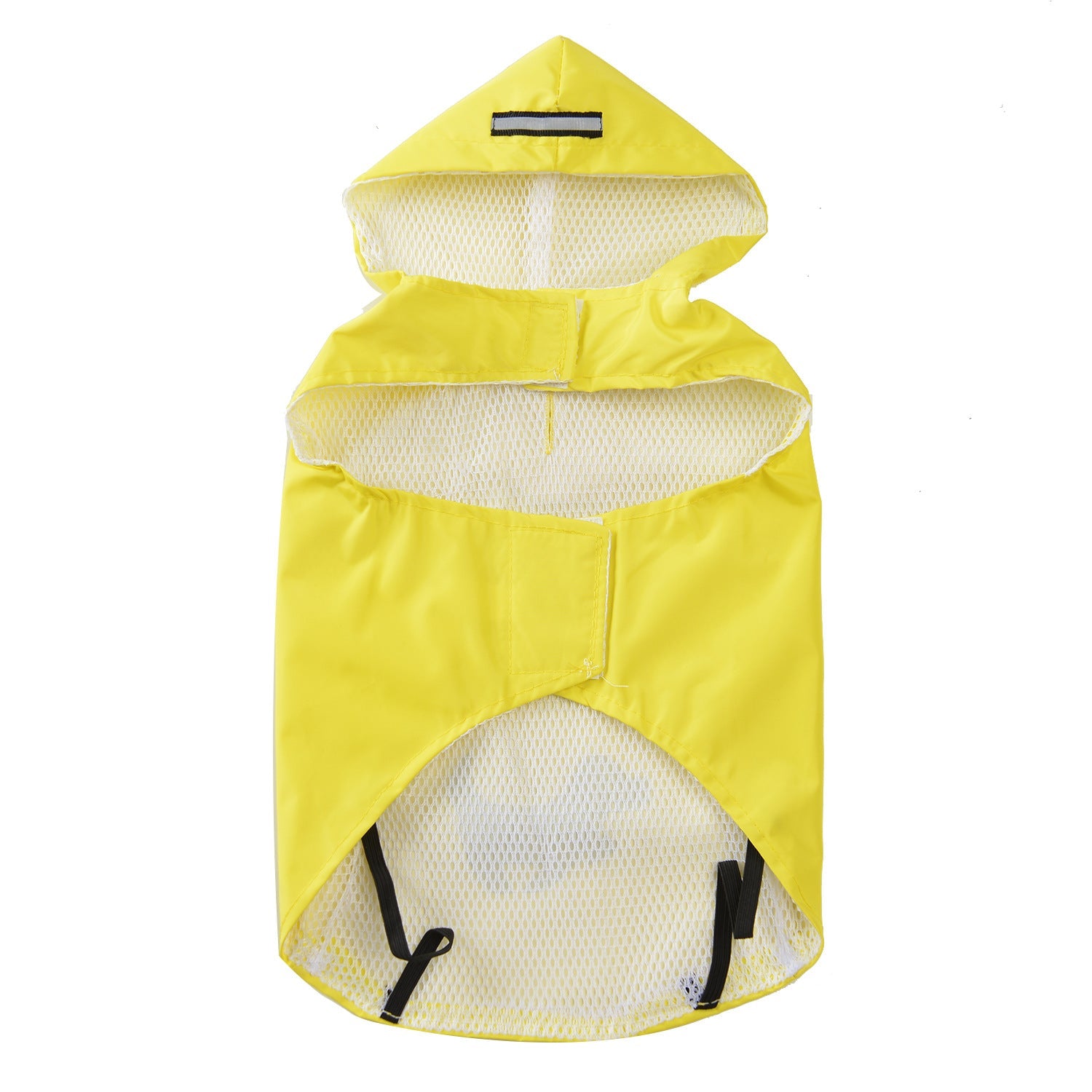 KFX-0723517 Puppy Print Raincoat for Dogs - Waterproof and Lightweight, Available in Yellow, Blue, Pink Sizes S to XL