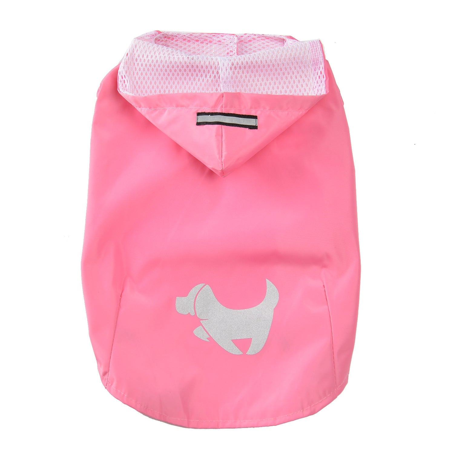 KFX-0723517 Puppy Print Raincoat for Dogs - Waterproof and Lightweight, Available in Yellow, Blue, Pink Sizes S to XL
