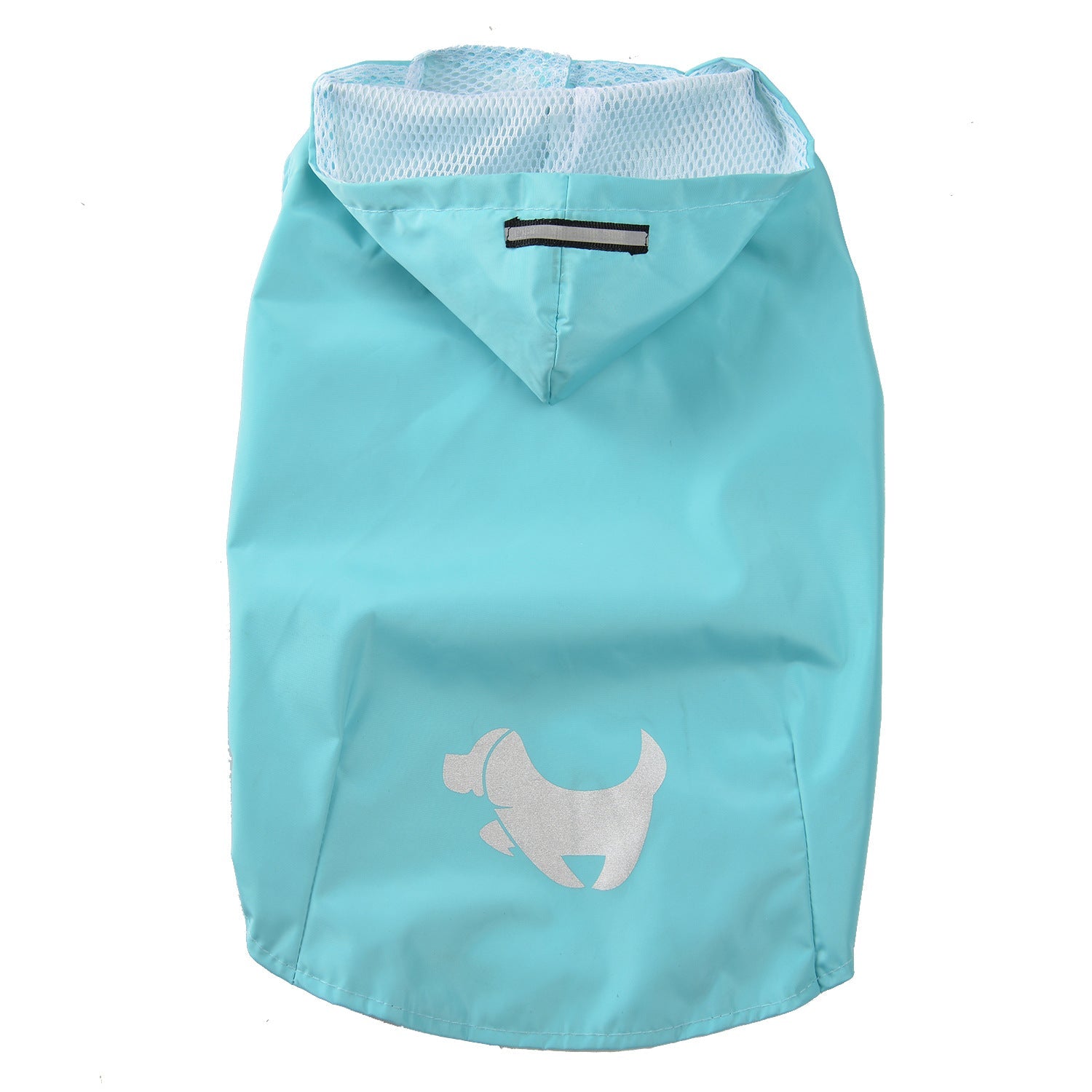 KFX-0723517 Puppy Print Raincoat for Dogs - Waterproof and Lightweight, Available in Yellow, Blue, Pink Sizes S to XL