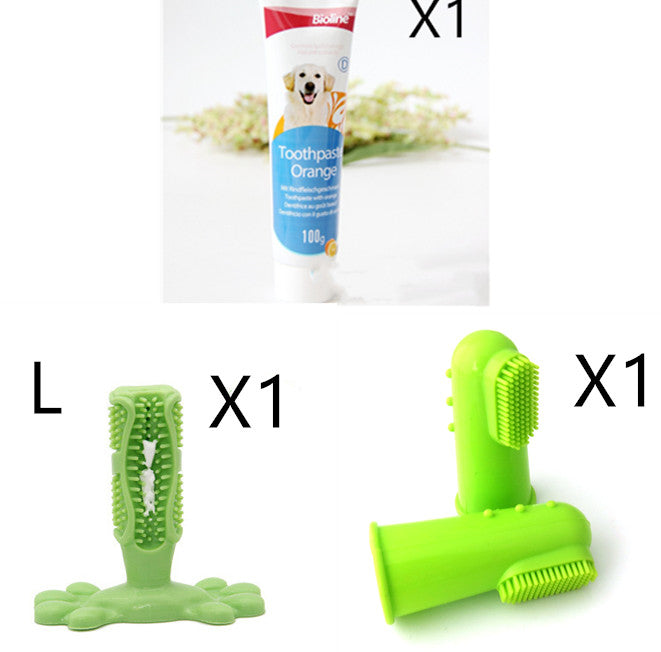 KFX-0723773 Natural Dog Toothpaste - Beef, Mint & Orange Flavors for Dental Care and Fresh Breath