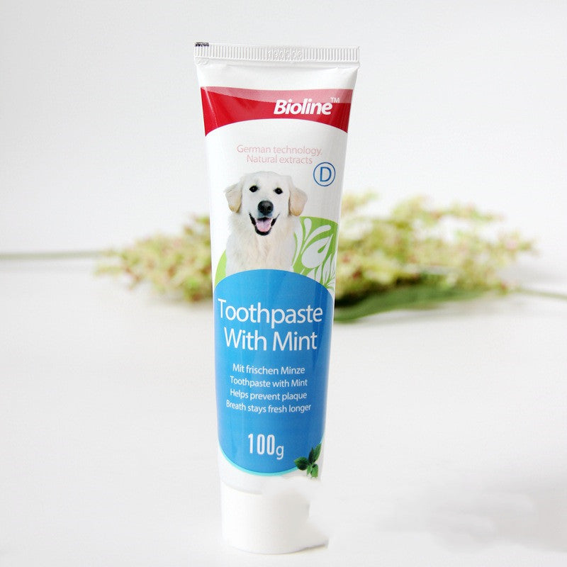 KFX-0723773 Natural Dog Toothpaste - Beef, Mint & Orange Flavors for Dental Care and Fresh Breath