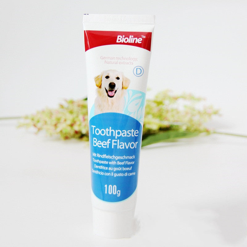 KFX-0723773 Natural Dog Toothpaste - Beef, Mint & Orange Flavors for Dental Care and Fresh Breath