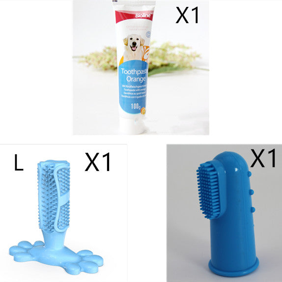 KFX-0723773 Natural Dog Toothpaste - Beef, Mint & Orange Flavors for Dental Care and Fresh Breath