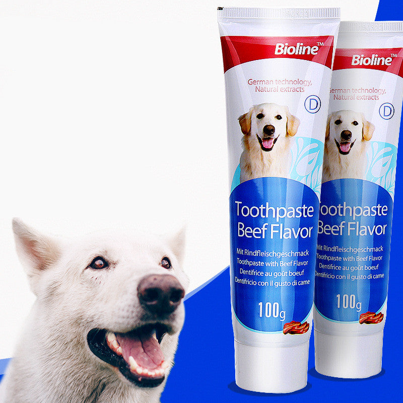KFX-0723773 Natural Dog Toothpaste - Beef, Mint & Orange Flavors for Dental Care and Fresh Breath