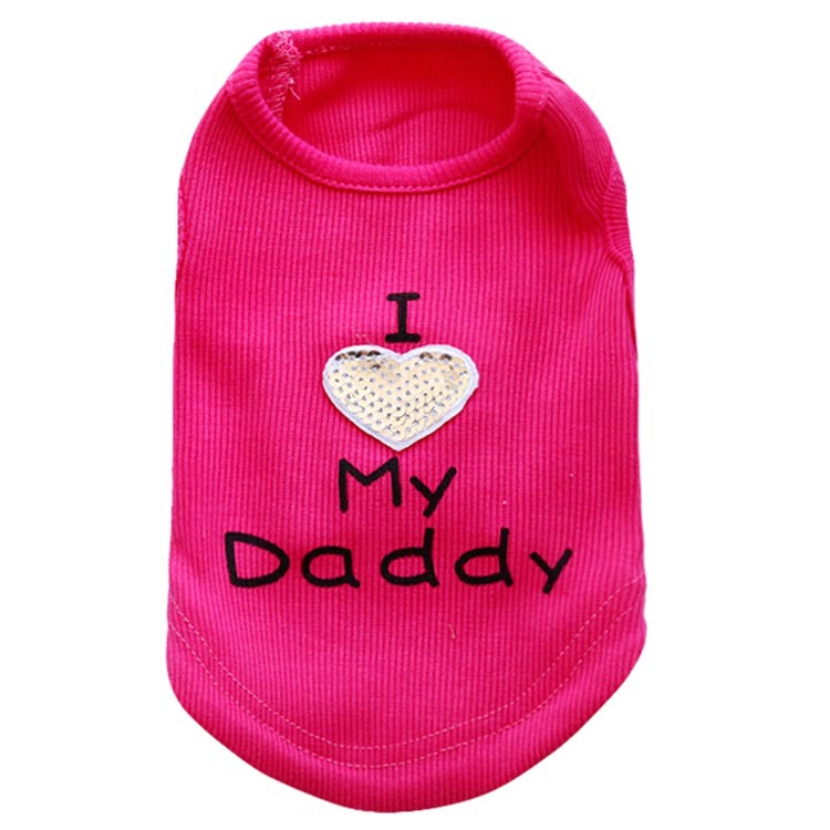 KFX-0724285 Dog Mom and Dad Casual Pet Vest in Various Colors and Sizes