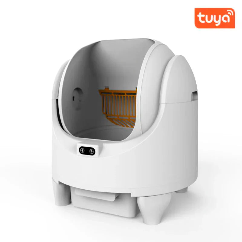 KFX-072531 Smart Cat Litter Box with Dual Channel Automatic Cleaning and UV Deodorizing - 68L Capacity
