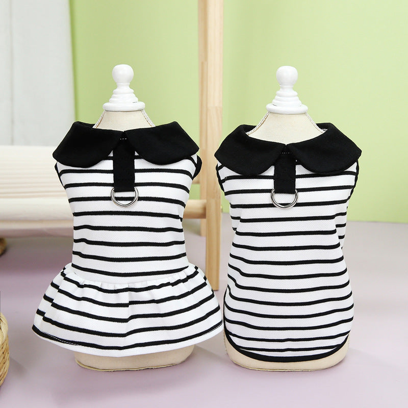 KFX-0726461 Casual Pet T-shirt and Skirt Set for Dogs - Various Sizes Available
