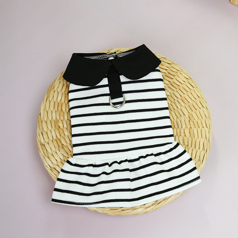 KFX-0726461 Casual Pet T-shirt and Skirt Set for Dogs - Various Sizes Available
