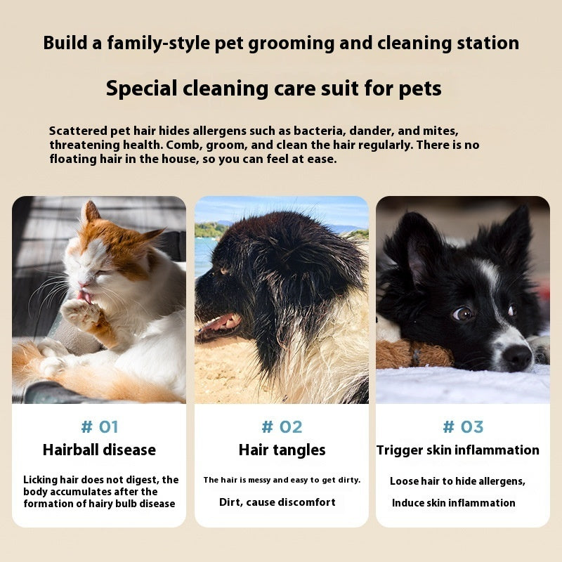 KFX-0727485 Multifunctional Vacuum Cleaner with Pet Hair Conditioner and Grooming Attachments