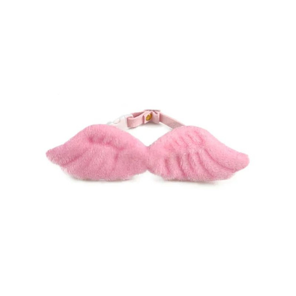 KFX-0727741 Angel Wing Pet Collar with Butterfly Tie for Cats and Small Dogs, Adjustable Neck Sizes S, M, L