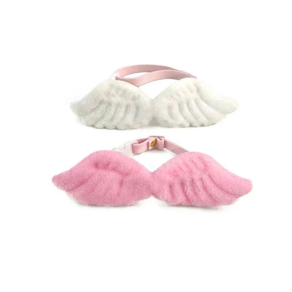 KFX-0727741 Angel Wing Pet Collar with Butterfly Tie for Cats and Small Dogs, Adjustable Neck Sizes S, M, L