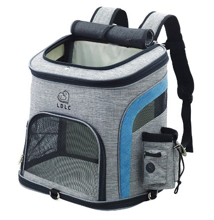 KFX-0728125 Pet Carrier Backpack for Small Pets - Durable Nylon, Breathable, 20kg Capacity - Available in Gray, Green, Orange, Blue