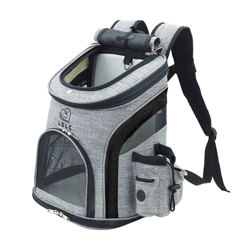 KFX-0728125 Pet Carrier Backpack for Small Pets - Durable Nylon, Breathable, 20kg Capacity - Available in Gray, Green, Orange, Blue