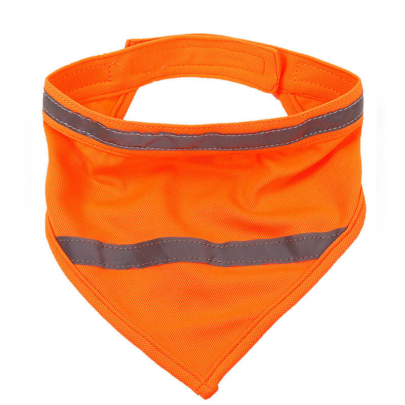 KFX-0729277 Reflective Fluorescent Triangle Scarf in Bright Yellow and Orange, Available in S, M, L Sizes