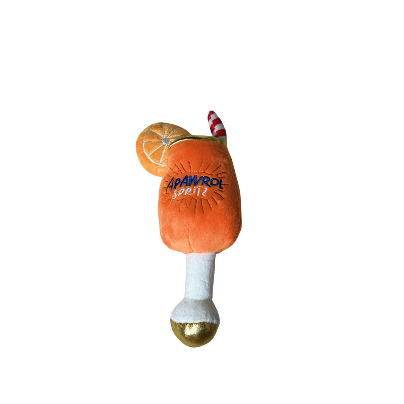 KFX-0732477 Interactive Squeaky Plush Dog Toy for Chewing and Teeth Cleaning
