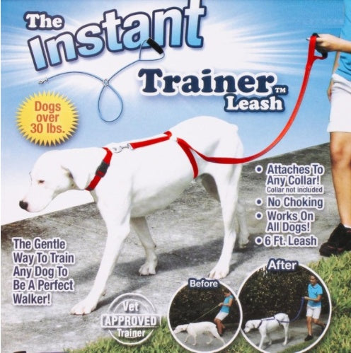 KFX-0737213 Instant Trainer Leash for Dogs Over 30 lbs - Gentle Control for Walking Without Pulling