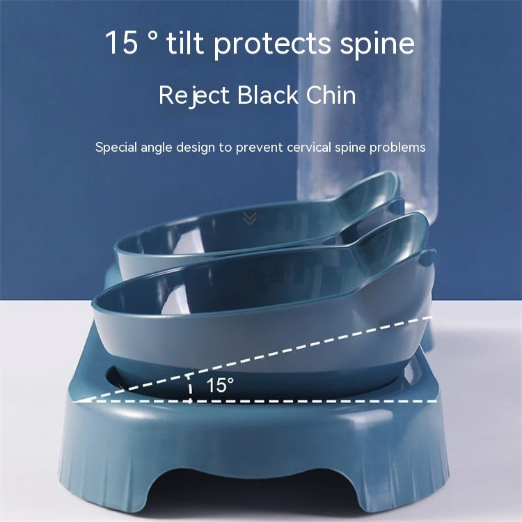 KFX-0737597 Anti-tumble Automatic Cat Feeding Water Fountain in Various Colors
