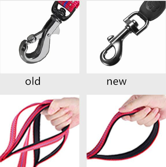 KFX-0739389 Luminous Nylon Reflective Pet Collar Leash with Multi-Flash Modes