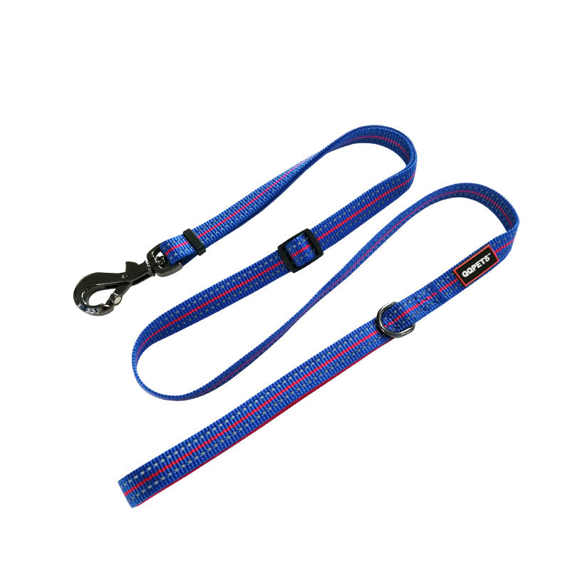 KFX-0739389 Luminous Nylon Reflective Pet Collar Leash with Multi-Flash Modes