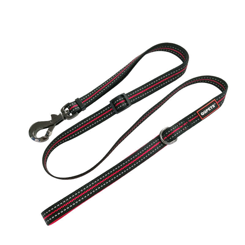 KFX-0739389 Luminous Nylon Reflective Pet Collar Leash with Multi-Flash Modes