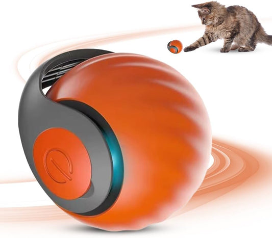 KFX-0740669 Self-Rolling Interactive Cat and Dog Toy Ball - Rechargeable, Durable, and Easy to Clean