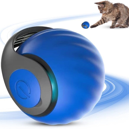 KFX-0740669 Self-Rolling Interactive Cat and Dog Toy Ball - Rechargeable, Durable, and Easy to Clean