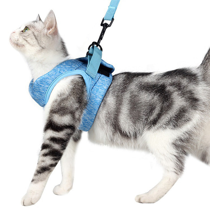 KFX-0742461 Lightweight Breathable Cat Leash and Chest Strap in Multiple Colors