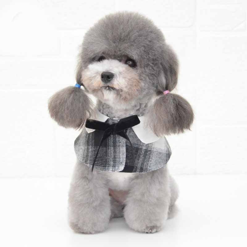 KFX-0745405 Pet Shawl Bow Tie Bib - Stylish Cloth Accessory in Various Colors and Sizes