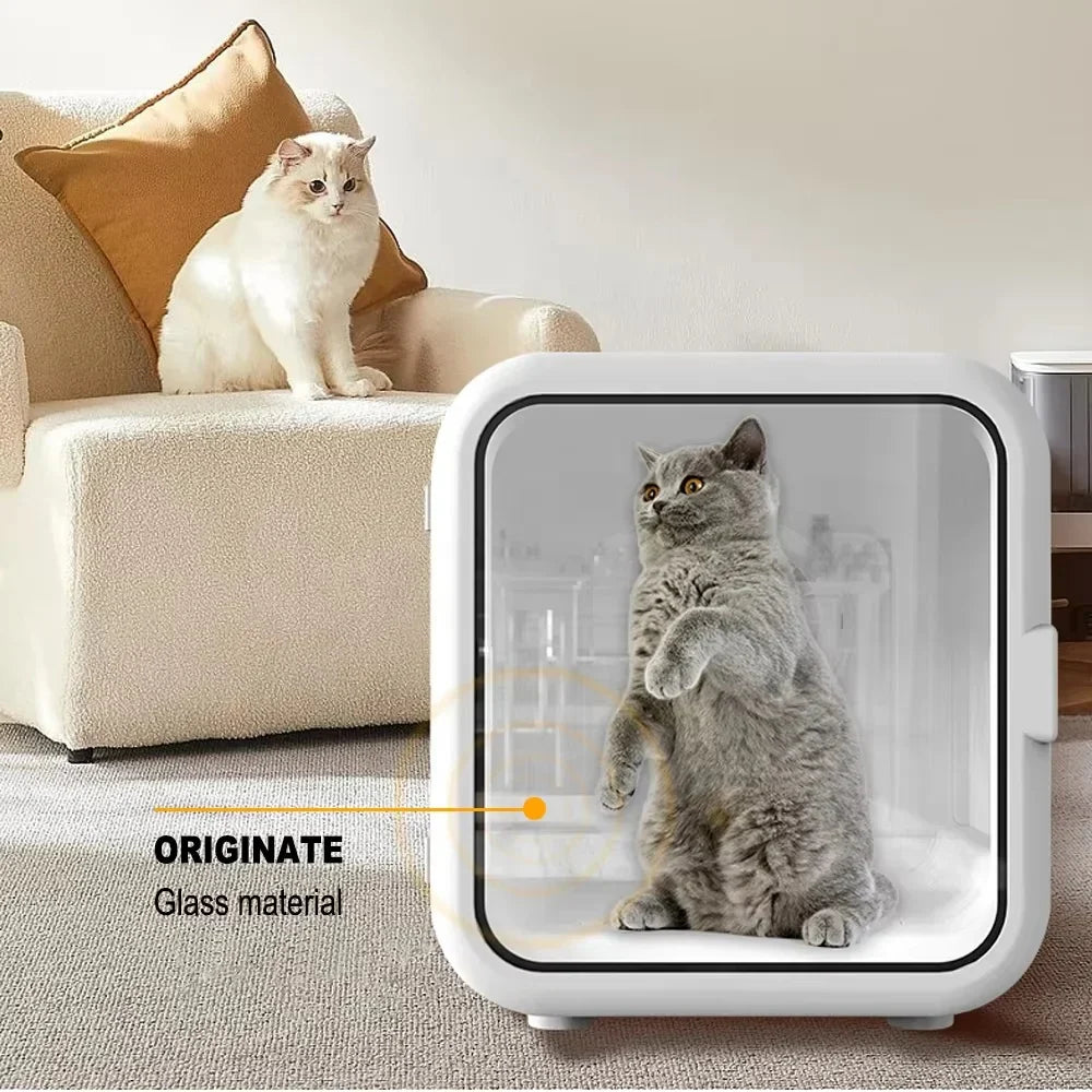KFX-074643 Adjustable Speed Silent Pet Hair Dryer Box for Dogs and Cats - Nature Wind Design