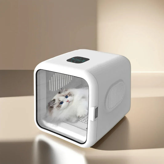 KFX-074643 Adjustable Speed Silent Pet Hair Dryer Box for Dogs and Cats - Nature Wind Design