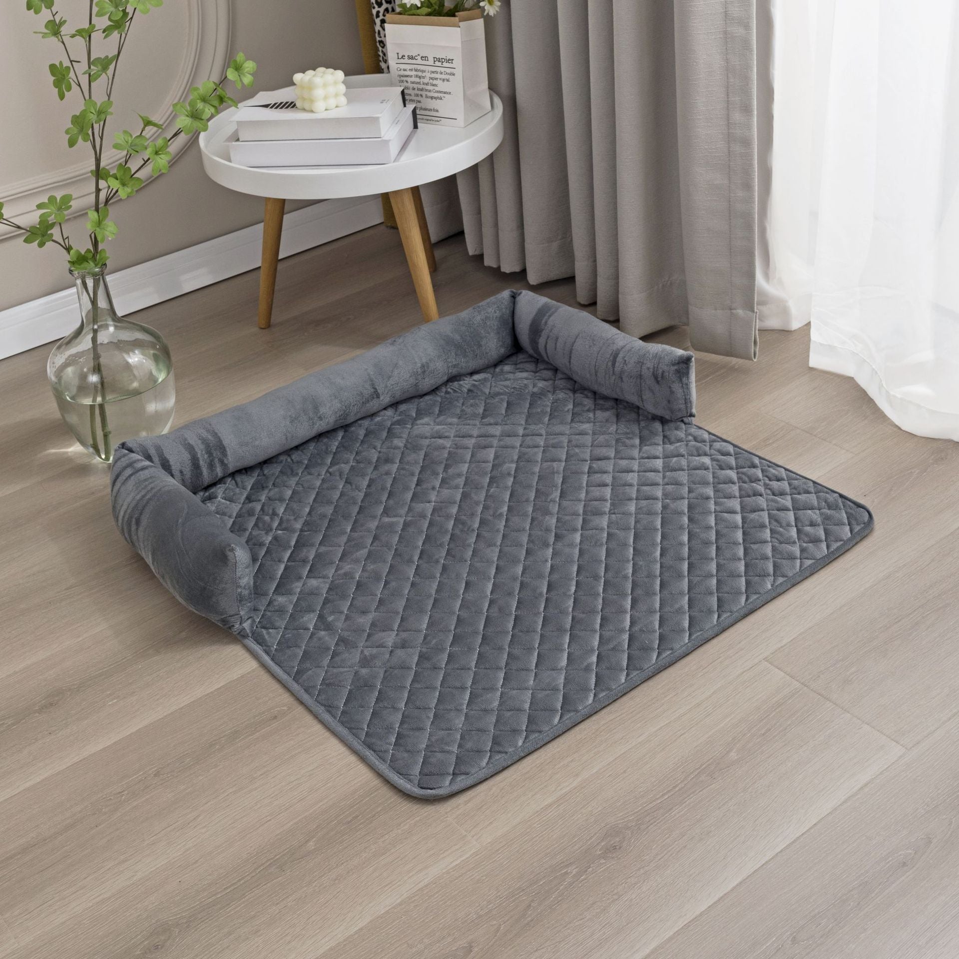 KFX-0747197 Plush Pet Nest Sofa with Removable, Washable Cushion in Multiple Colors