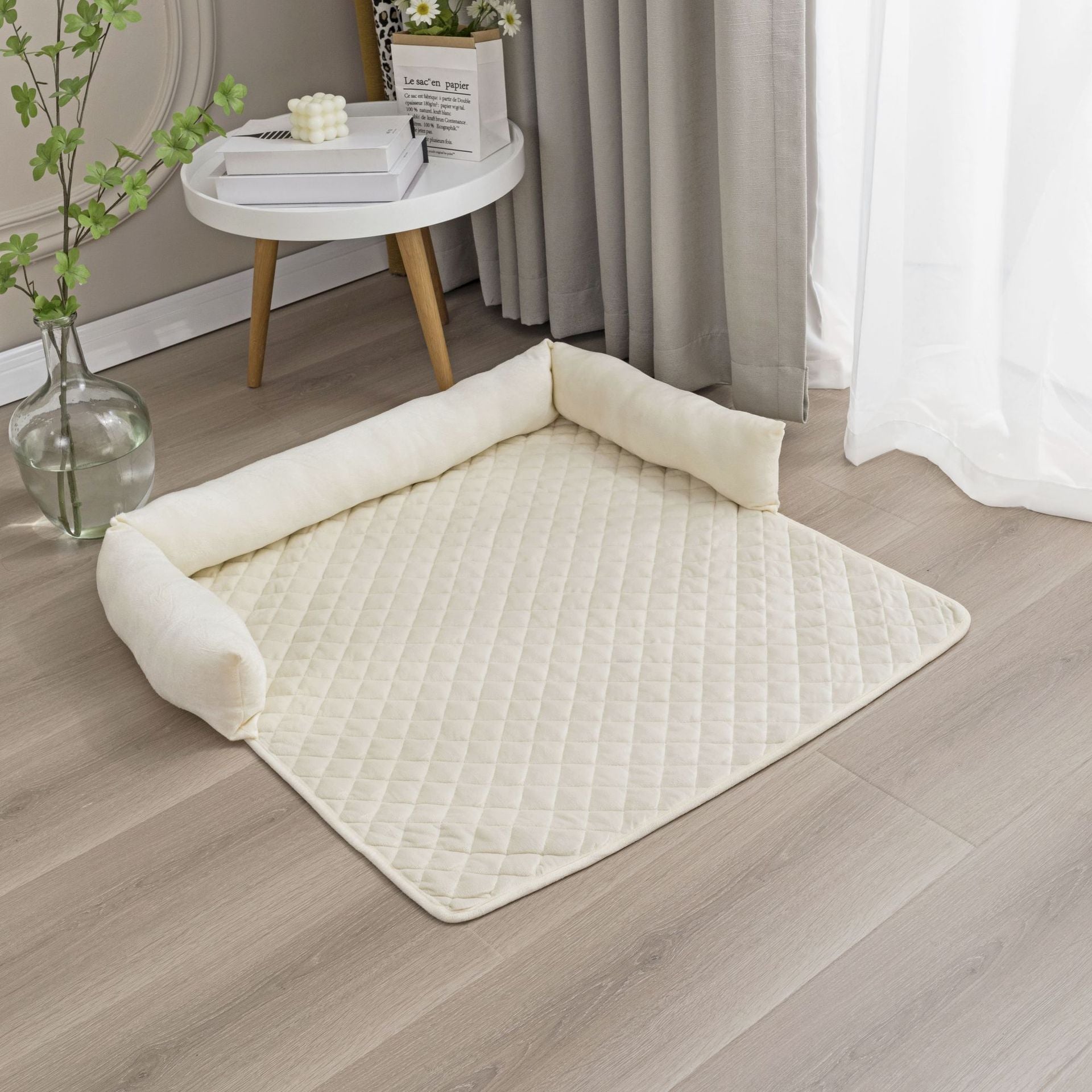 KFX-0747197 Plush Pet Nest Sofa with Removable, Washable Cushion in Multiple Colors