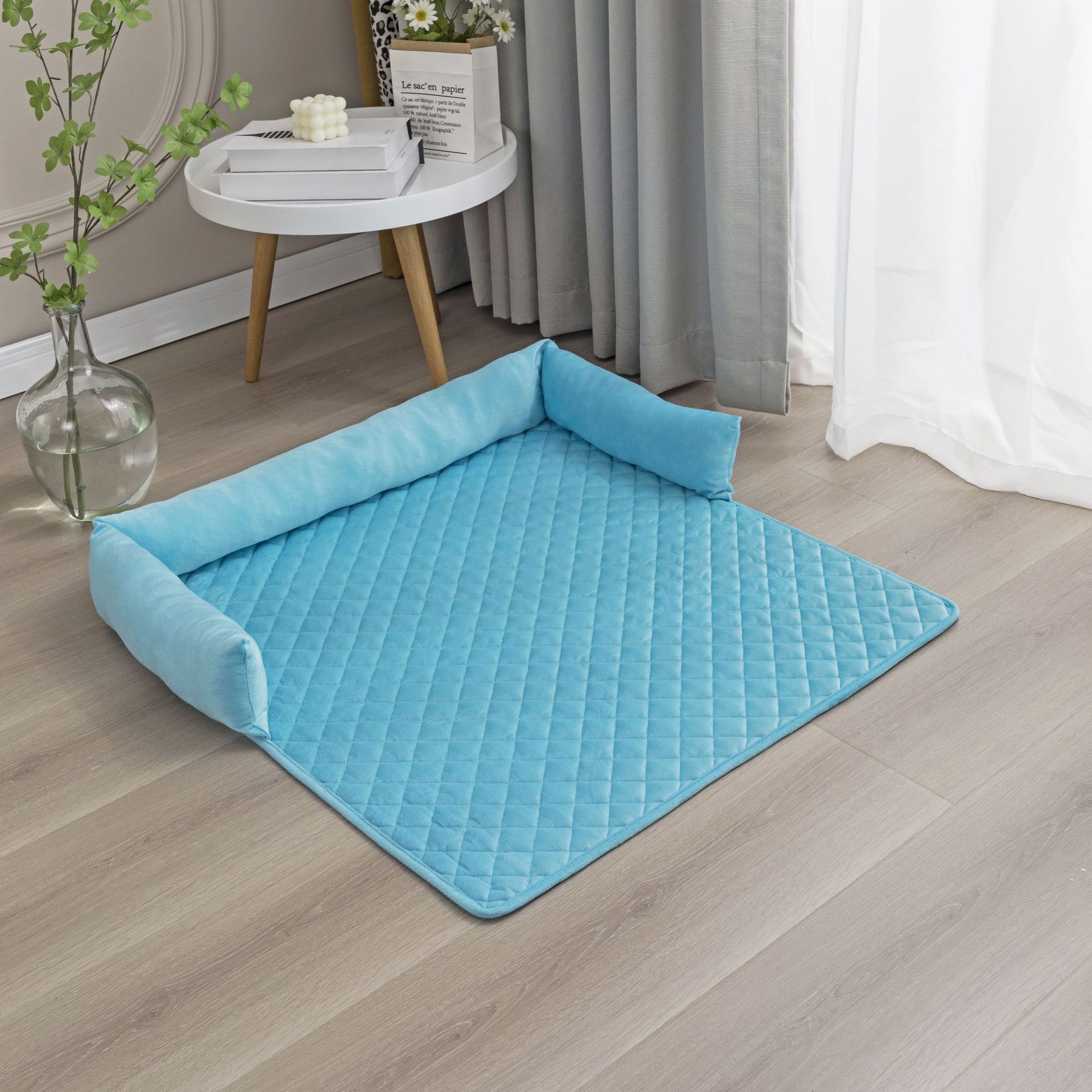 KFX-0747197 Plush Pet Nest Sofa with Removable, Washable Cushion in Multiple Colors