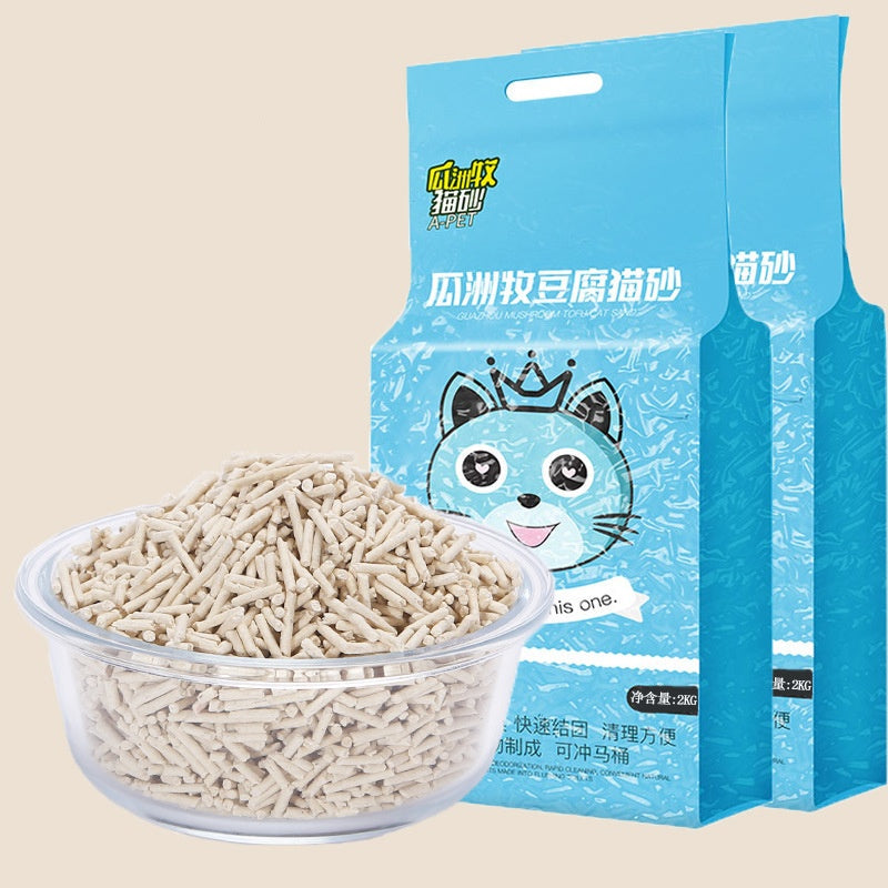 KFX-0748989 Green Tea Cat Litter - Absorbent & Deodorizing (2kg or 4kg Options)