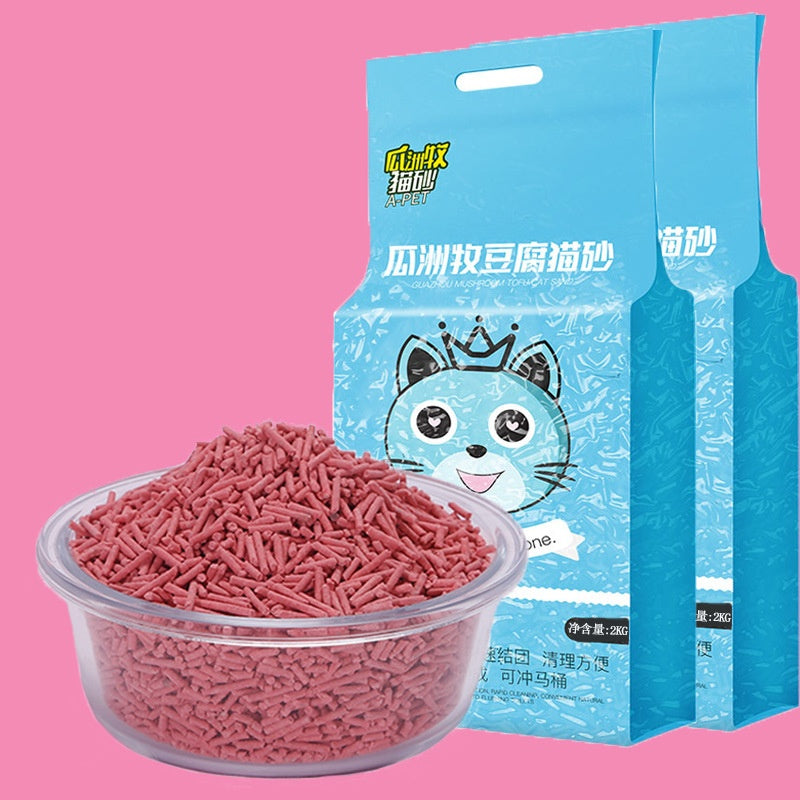 KFX-0748989 Green Tea Cat Litter - Absorbent & Deodorizing (2kg or 4kg Options)