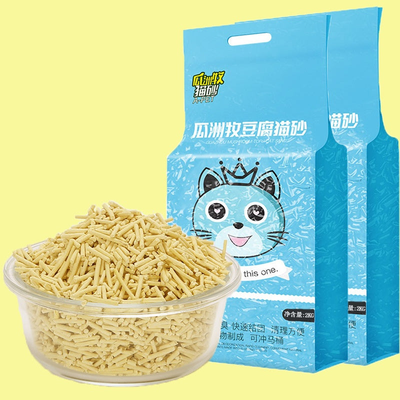 KFX-0748989 Green Tea Cat Litter - Absorbent & Deodorizing (2kg or 4kg Options)