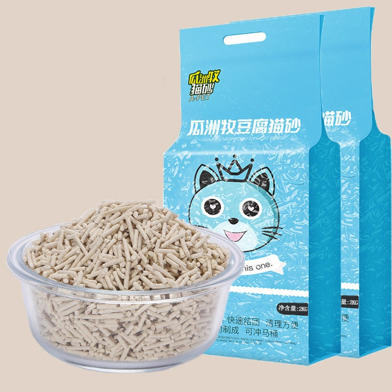 KFX-0748989 Green Tea Cat Litter - Absorbent & Deodorizing (2kg or 4kg Options)