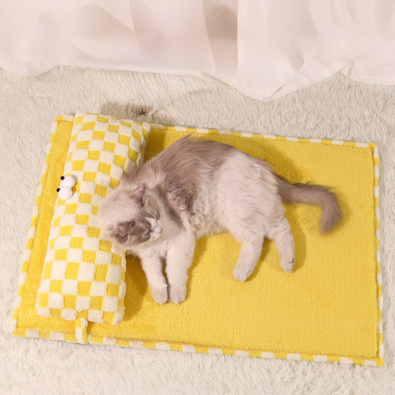 KFX-0750397 Universal Four Seasons Dog Cushion and Cat Sleeping Mat - Large Size for Pets Up to 17.5 kg