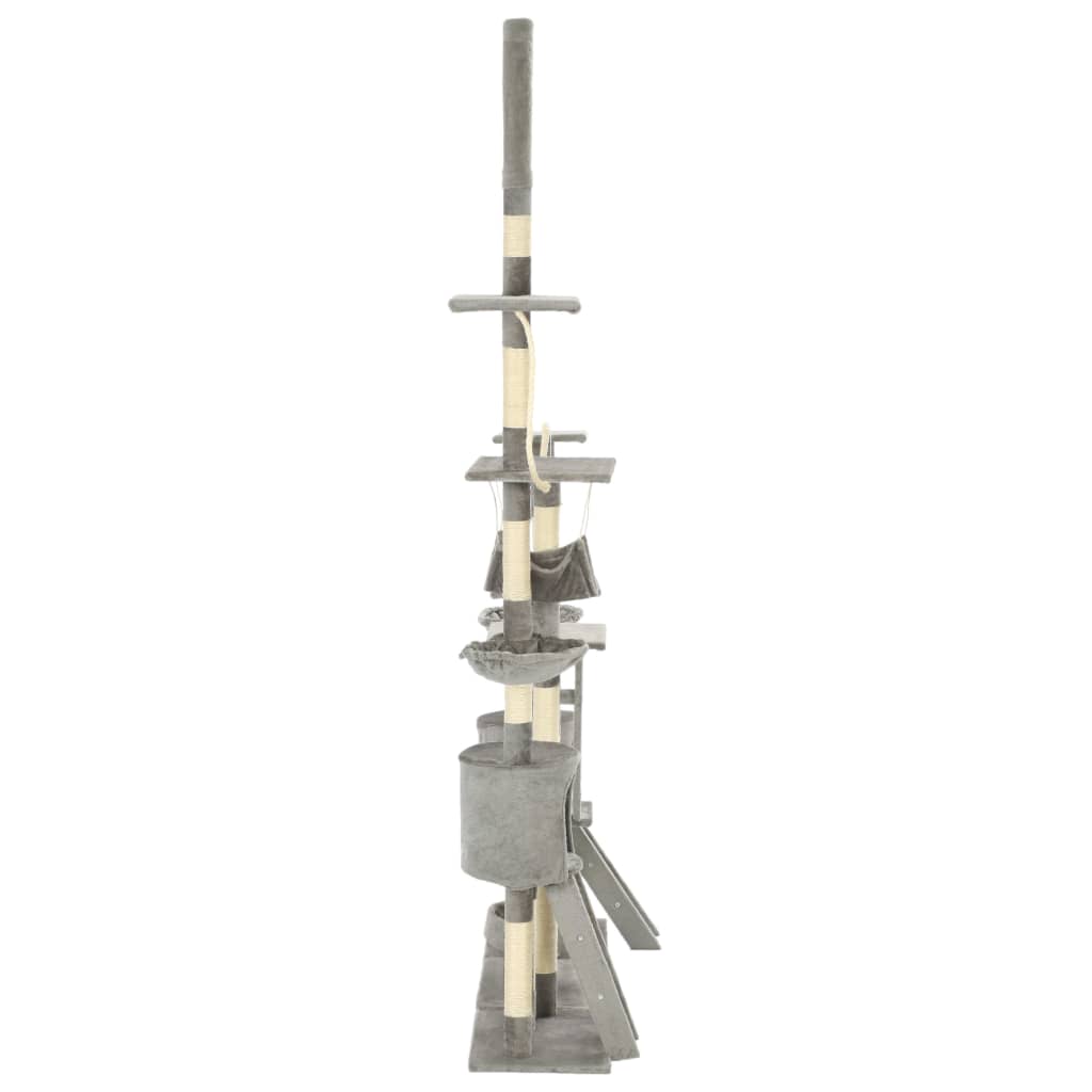 KFX-0752189 Luxury Cat Tree with Sisal Scratching Posts and Cozy Hiding Houses, 230-250 cm