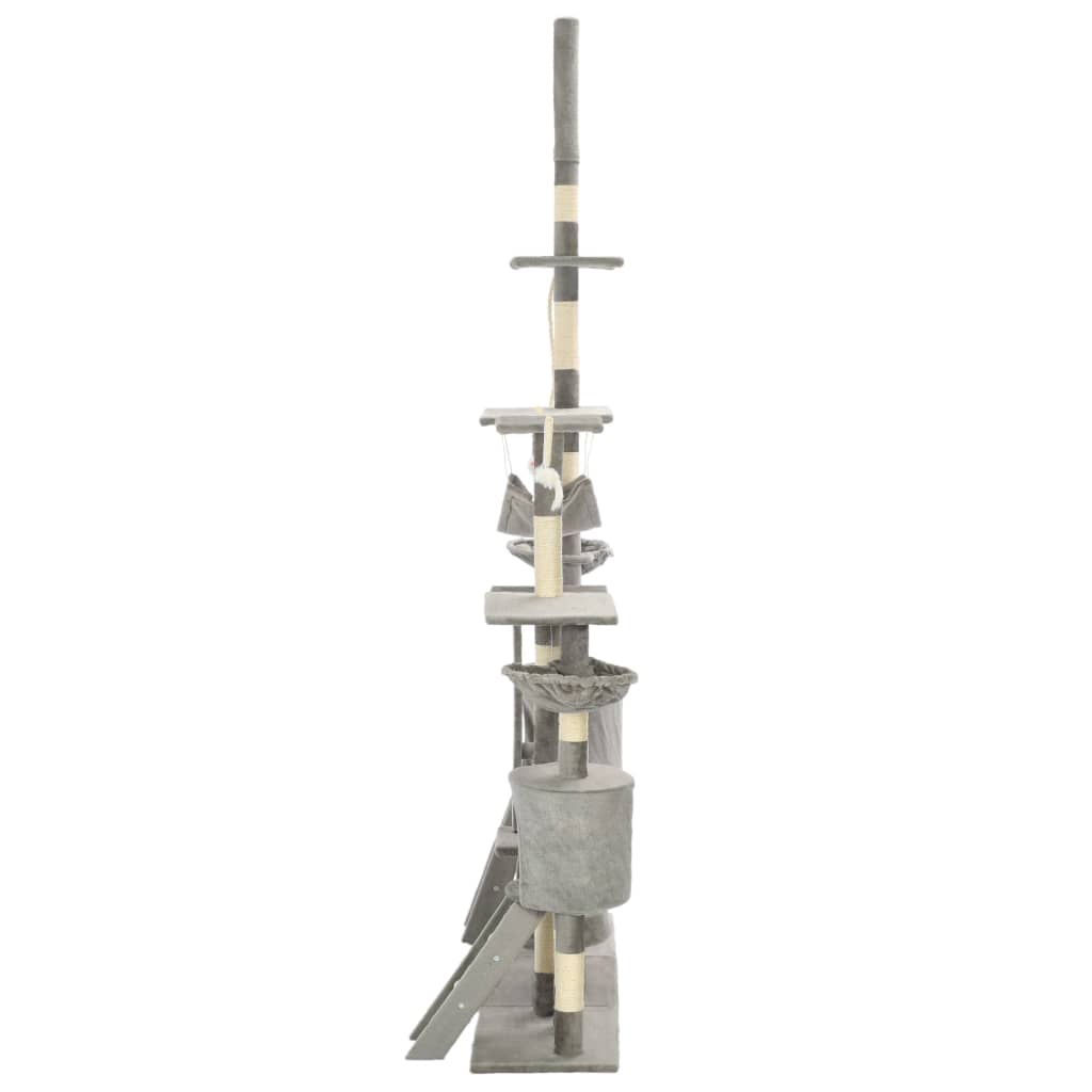 KFX-0752189 Luxury Cat Tree with Sisal Scratching Posts and Cozy Hiding Houses, 230-250 cm