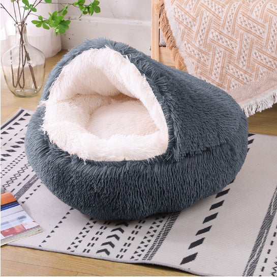KFX-0752957 Cozy Semi-Enclosed Cat Litter Bed - Various Styles and Colors Available