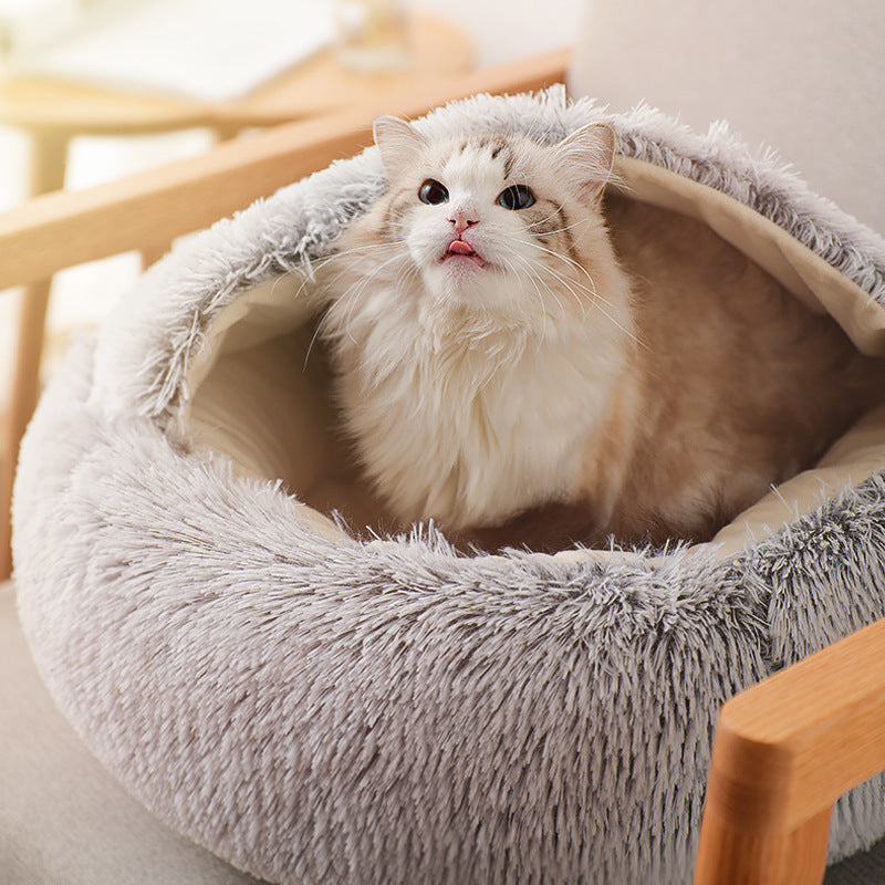 KFX-0752957 Cozy Semi-Enclosed Cat Litter Bed - Various Styles and Colors Available