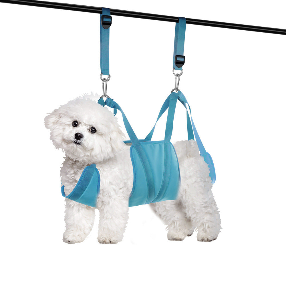 KFX-0753085 Pet Grooming Hammock with Hanging Harness and Nail Clippers for Cats and Dogs
