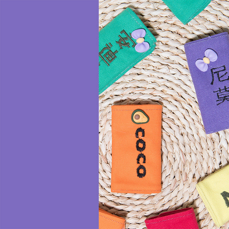 KFX-0757949 Customizable Dog Embroidered Nameplate Stickers for Pet Names in Various Colors