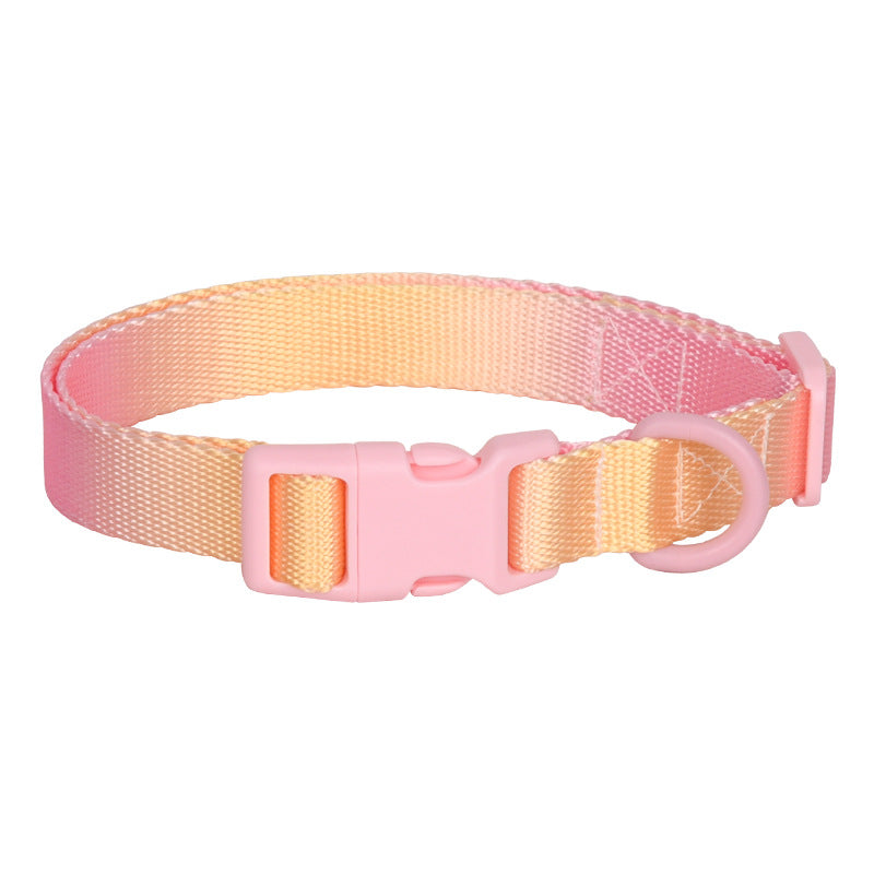 KFX-0758461 Large Anti-Rust Gradient Dog Collar - Comfortable, Sturdy, Adjustable for All Seasons