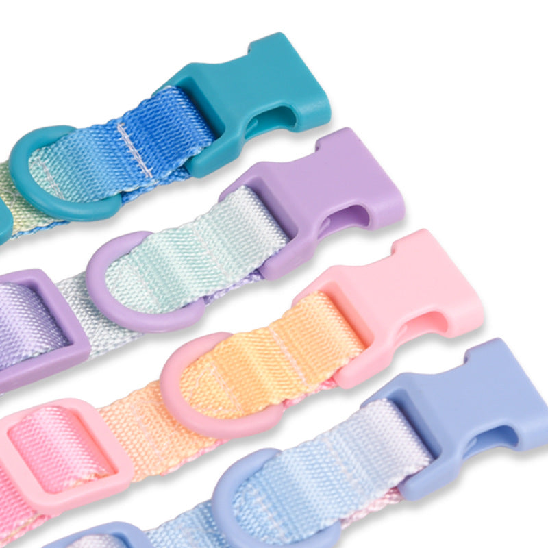 KFX-0758461 Large Anti-Rust Gradient Dog Collar - Comfortable, Sturdy, Adjustable for All Seasons